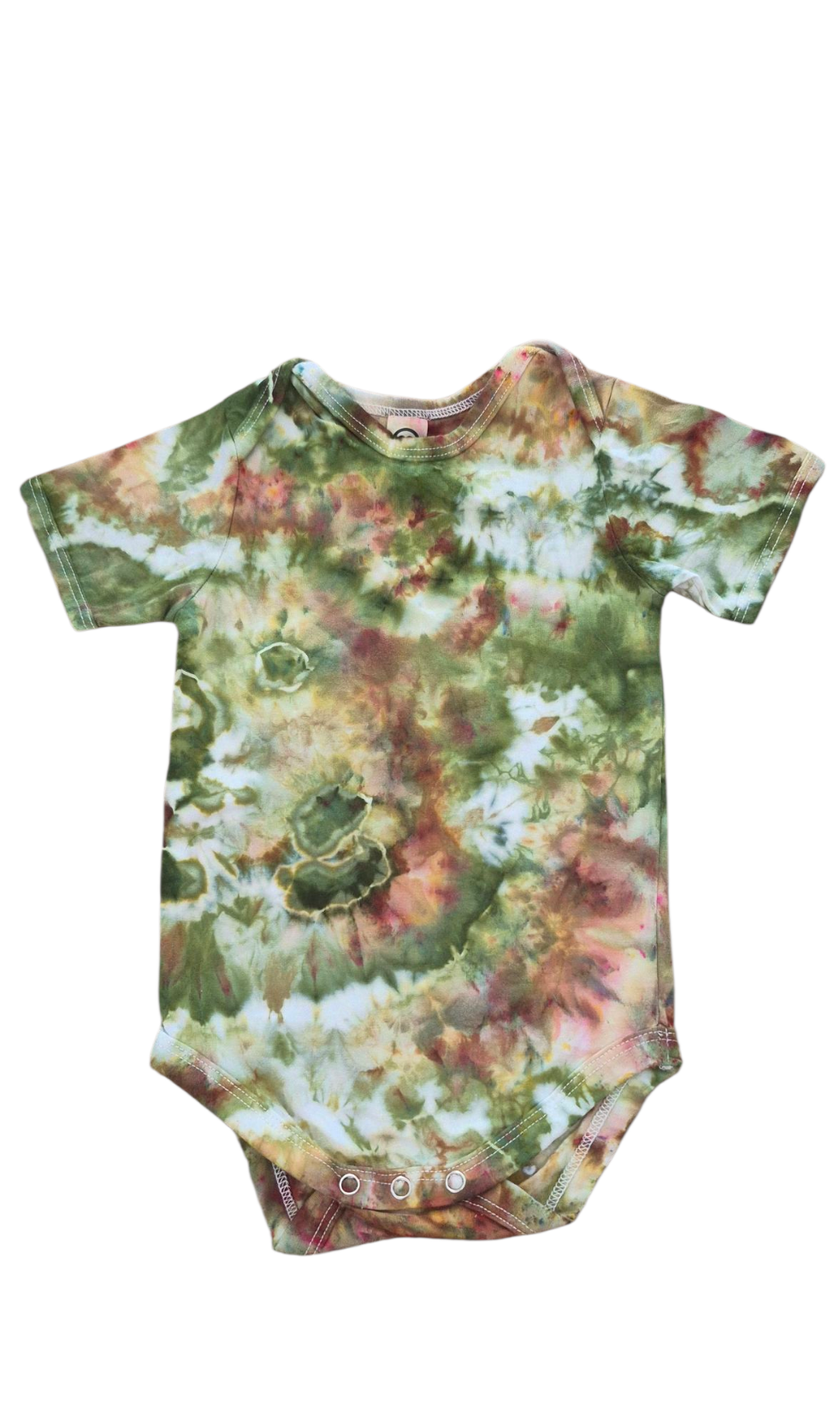 Earthy Tie Dye Baby Bodysuit [SHORT SLEEVE]