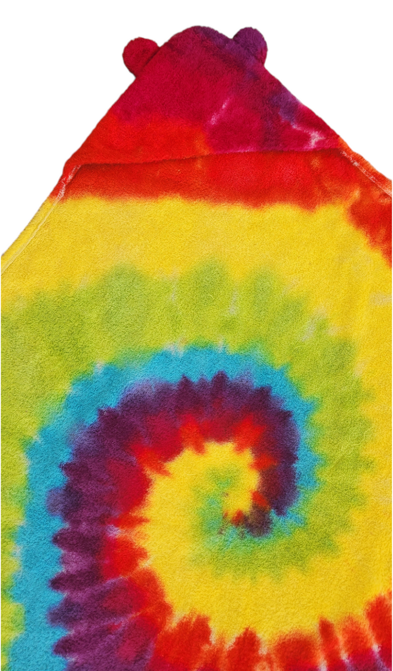 Beary Cute [RAINBOW SWIRL] | BABY HOODED TOWEL