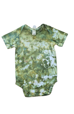 Earthy Tie Dye Baby Bodysuit [SHORT SLEEVE]