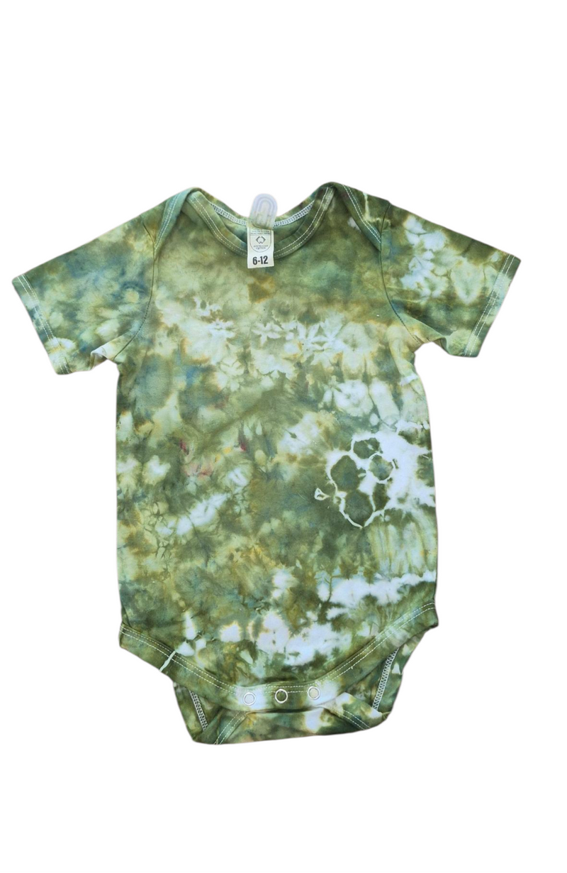 Earthy Tie Dye Baby Bodysuit [SHORT SLEEVE]