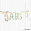 Personalised | HANDMADE BUNTING [GREEN GINGHAM]