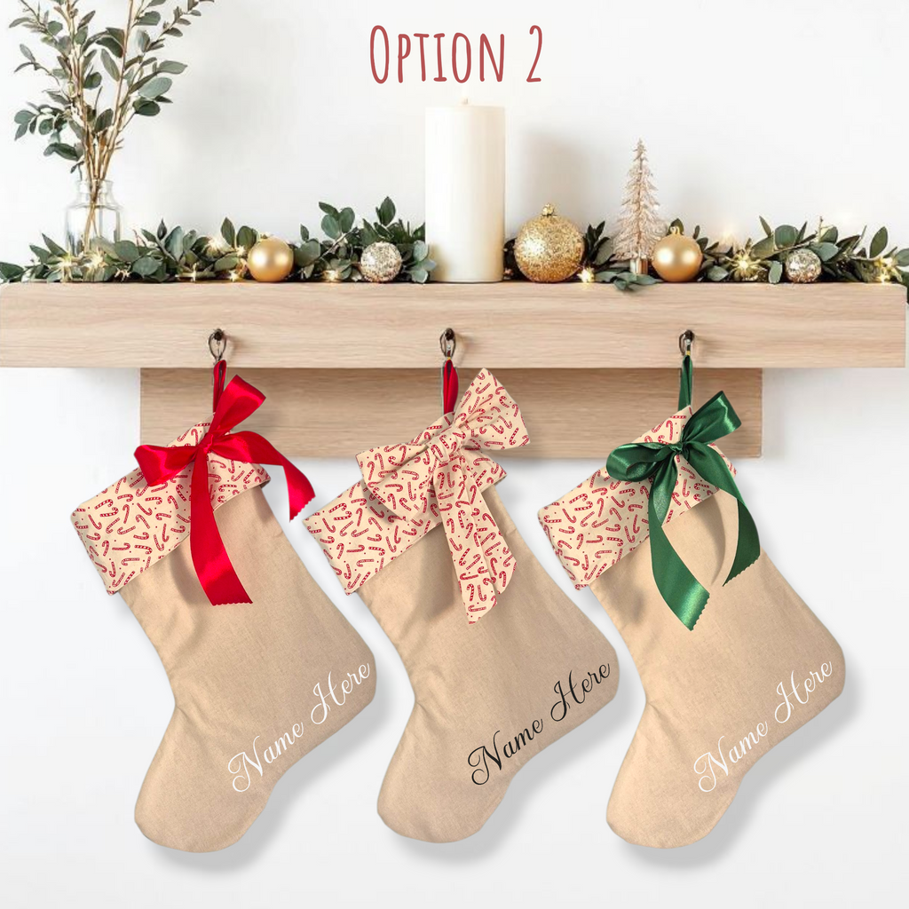 Personalised | CHRISTMAS STOCKING [CANDY CANE]