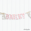 Personalised | HANDMADE BUNTING [PINK GINGHAM]