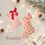 Personalised | CHRISTMAS STOCKING [BOWS/PINK]