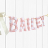 Personalised | HANDMADE BUNTING [PINK GINGHAM]