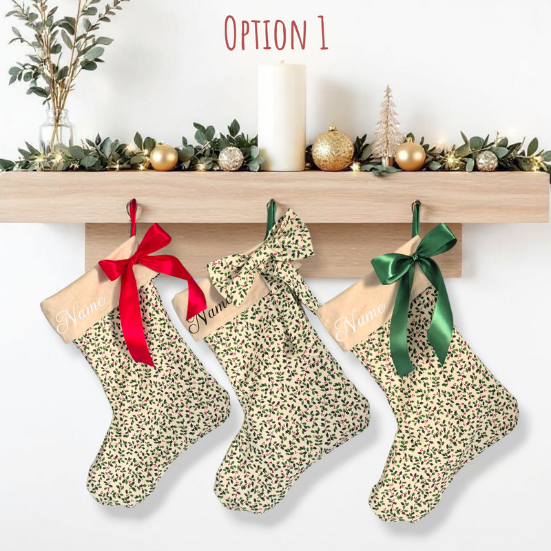Personalised | CHRISTMAS STOCKING [MISTLETOE]