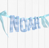 Personalised | HANDMADE BUNTING [BLUE GINGHAM]