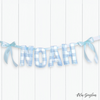 Personalised | HANDMADE BUNTING [BLUE GINGHAM]