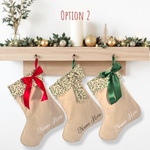 Personalised | CHRISTMAS STOCKING [MISTLETOE]