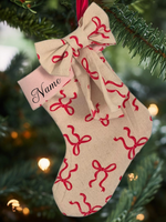 Mini Personalised | CHRISTMAS STOCKING [PINK/BOWS]