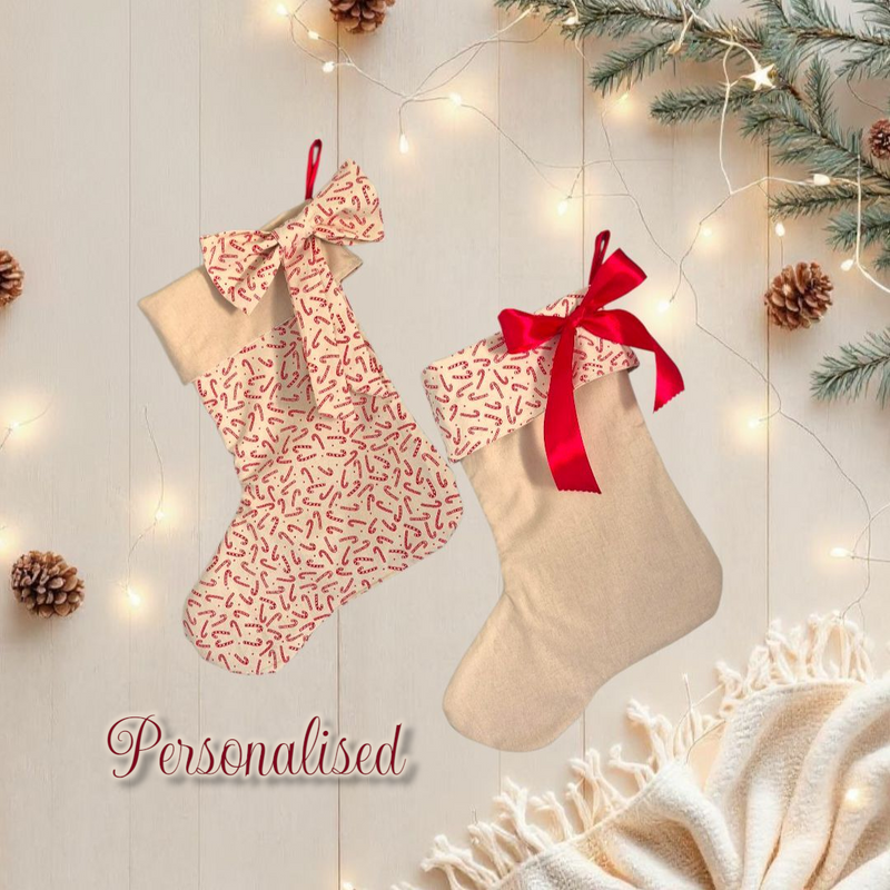 Personalised | CHRISTMAS STOCKING [CANDY CANE]