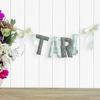 Personalised | HANDMADE BUNTING [GREEN GINGHAM/STRIPE]