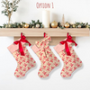Pink/ Bows | CHRISTMAS STOCKING