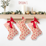 Pink/ Bows | CHRISTMAS STOCKING