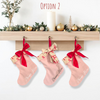 Mini Personalised | CHRISTMAS STOCKING [PINK/BOWS]