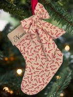 Mini Personalised | CHRISTMAS STOCKING [CANDY CANE]
