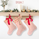 Pink/ Bows | CHRISTMAS STOCKING
