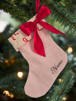 Mini Personalised | CHRISTMAS STOCKING [PINK/BOWS]