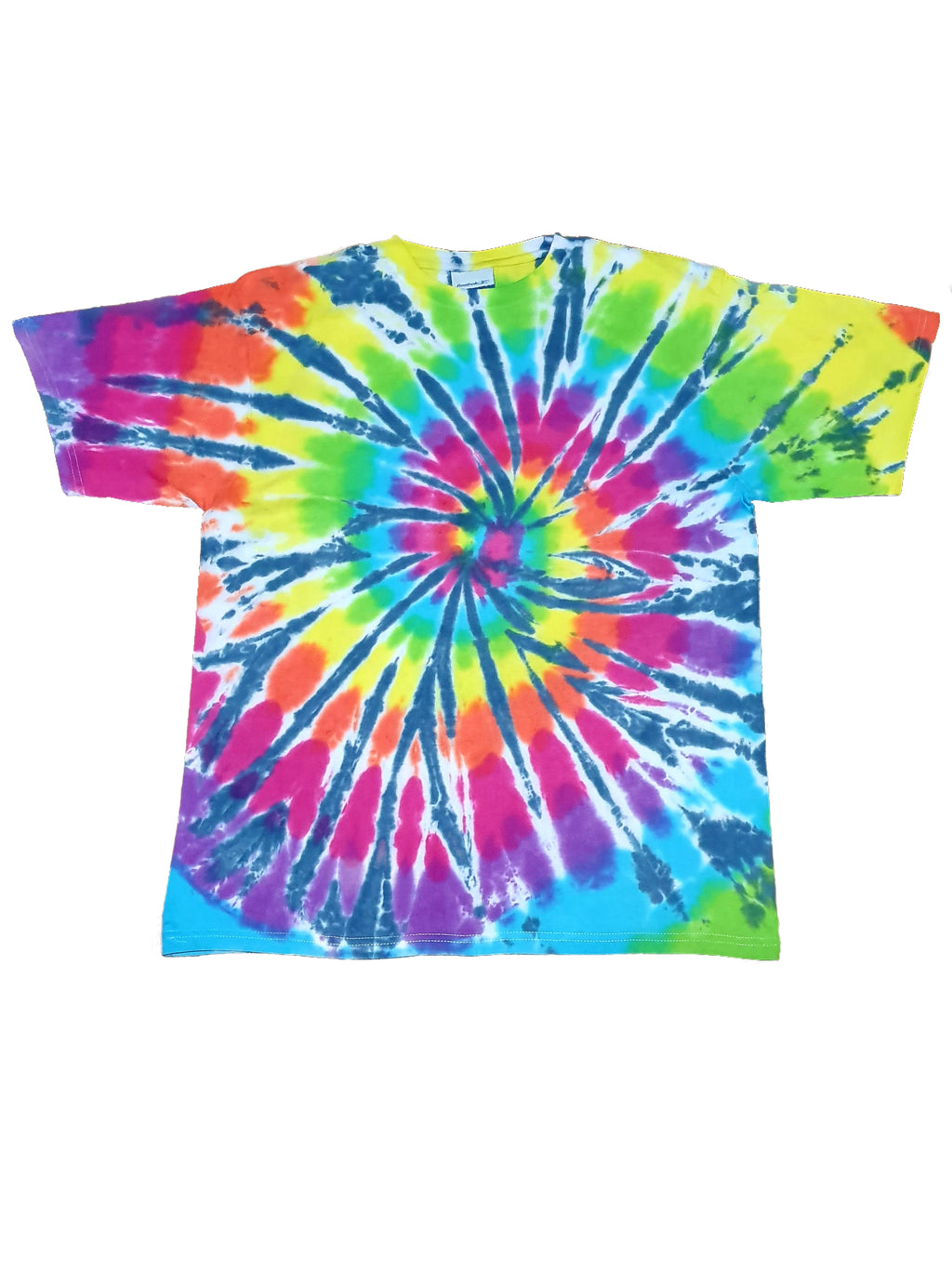 Rainbow & Black Swirl | TIE DYE T-SHIRT