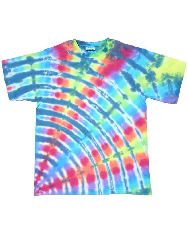 Black & Rainbow Stripe | TIE DYE T-SHIRT