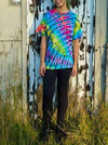 Black & Rainbow Stripe | TIE DYE T-SHIRT