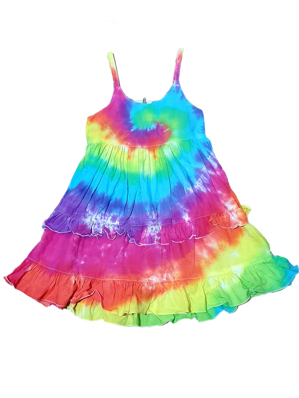 Rainbow Swirl Frill | TIE DYE DRESS [CHILDRENS]