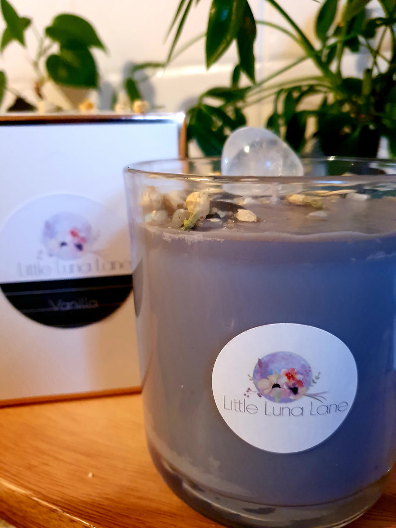 Spiced Vanilla [Shimmer] | XL CRYSTAL SOY CANDLE